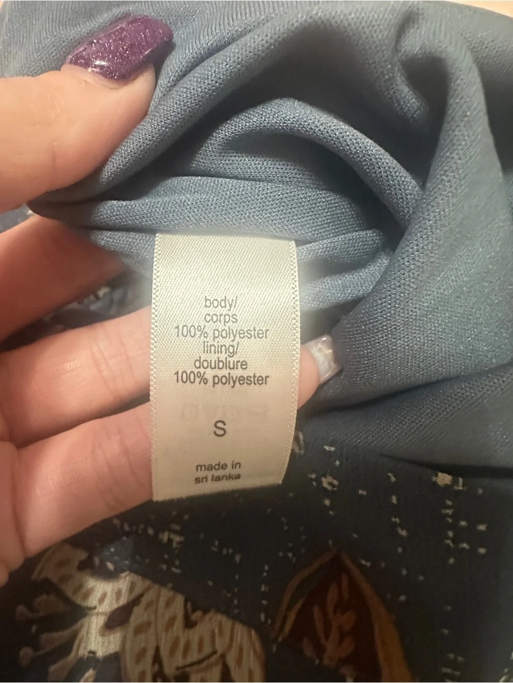 Maurices Blue Floral Wrap Maxi Skirt with Ruffle Hem - Picture 5 of 6